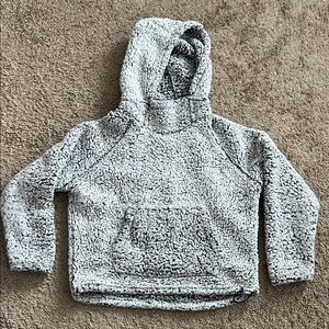 PINK Victoria's Secret Woman’s Gray Sherpa Hoodie